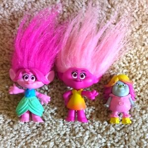 Trolls Colorful Hair Toy Set